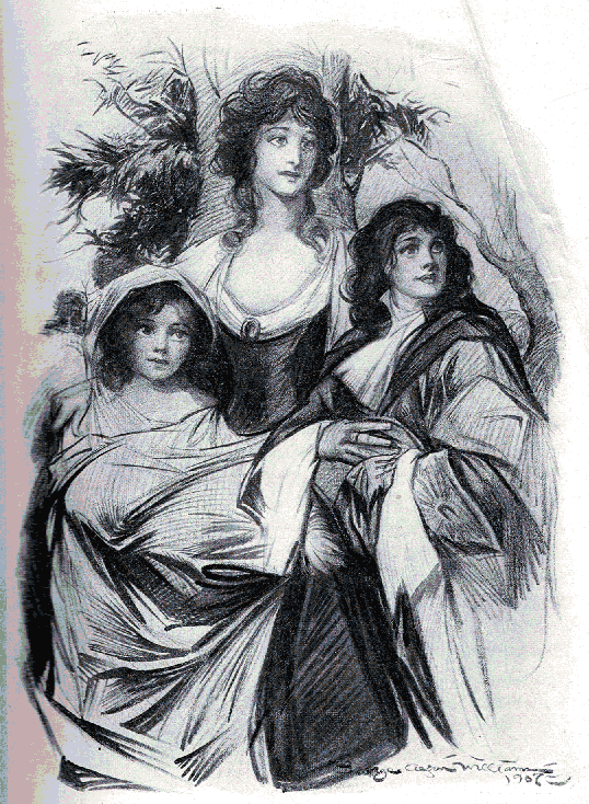 [Illustration] from Boys and Girls from Thackeray by K. D. Sweetser