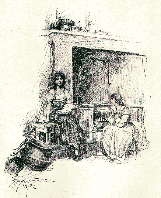 [Illustration] from Boys and Girls from Thackeray by K. D. Sweetser