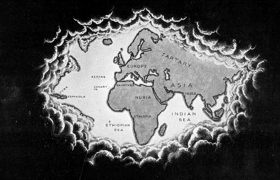 World after discoveries of Columbus