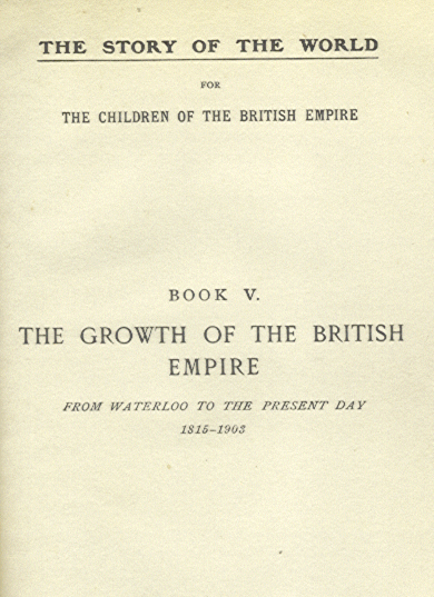 [Title] from Growth of the British Empire by M. B. Synge