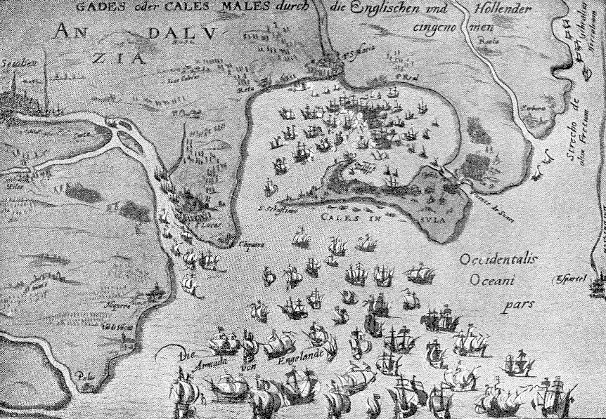 English attack Cadiz