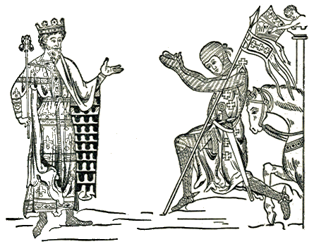 [Illustration] from When Knights were Bold by E. M. Tappan