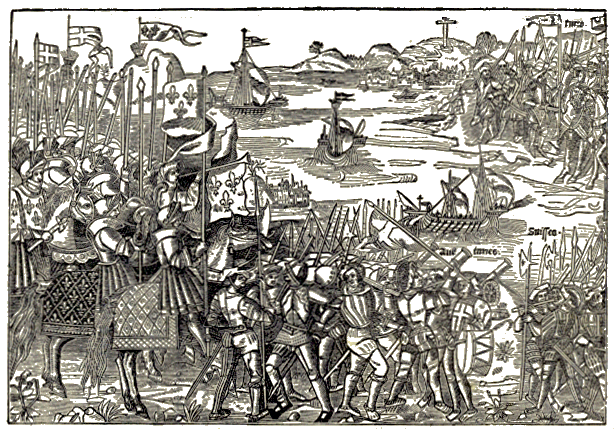 [Illustration] from When Knights were Bold by E. M. Tappan