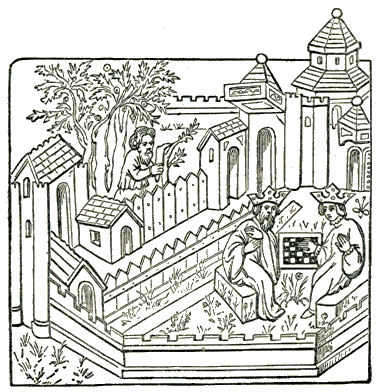 [Illustration] from When Knights were Bold by E. M. Tappan