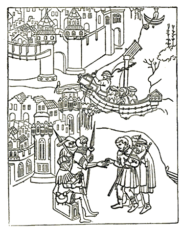 [Illustration] from When Knights were Bold by E. M. Tappan