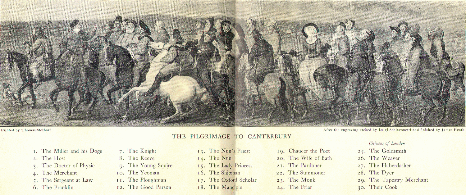 [Frontispiece] from The Chaucer Story Book by E. M. Tappan