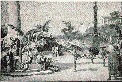 Foot race at Olympic games