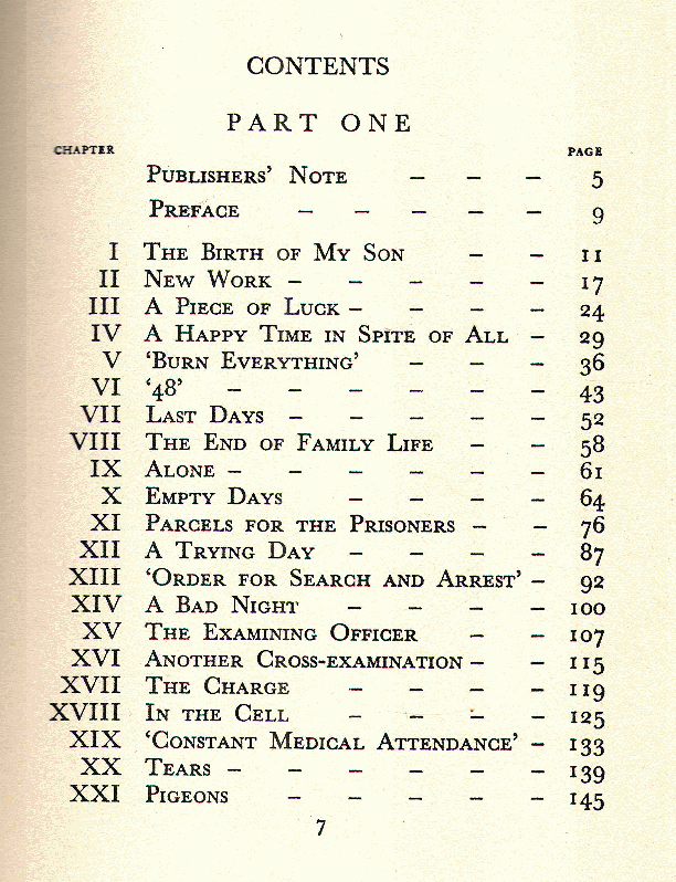 [Contents, Page 1 of 2] from Escape from the Soviets by T. Tchernavin