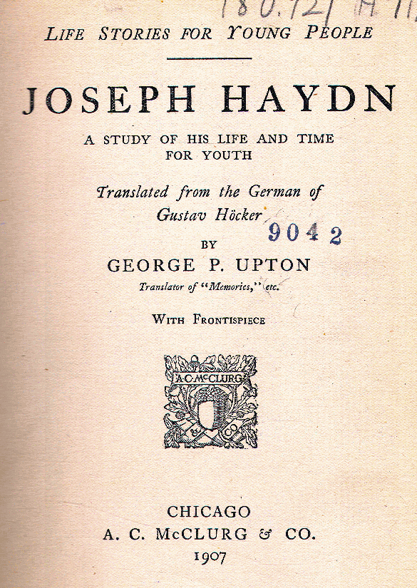 [Title Page] from Joseph Haydn by George Upton