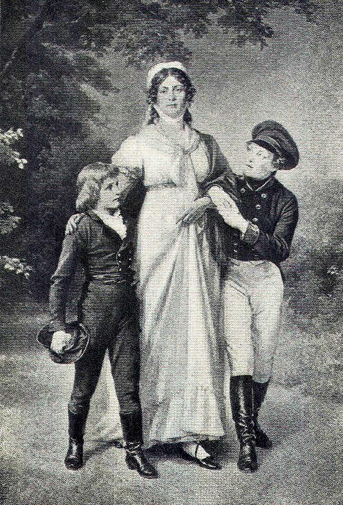 Louise and her two sons.
