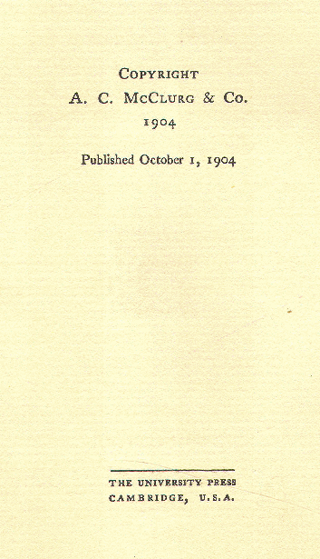 [Copyright Page] from Mozart's Youth by George Upton