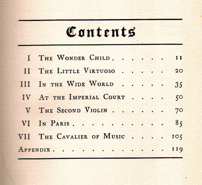 [Contents] from Mozart's Youth by George Upton