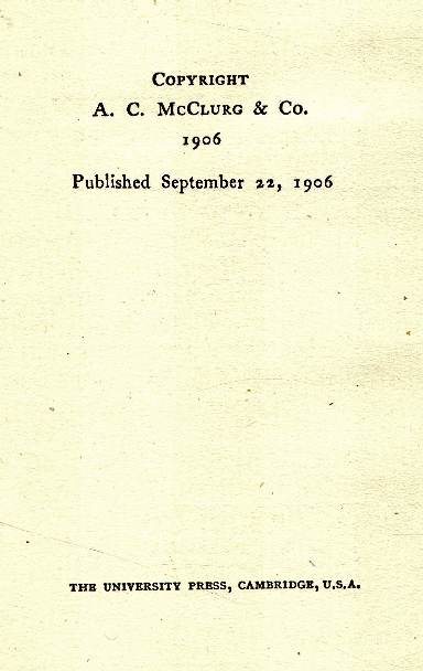 [Copyright Page] from The Nibelungs by George Upton