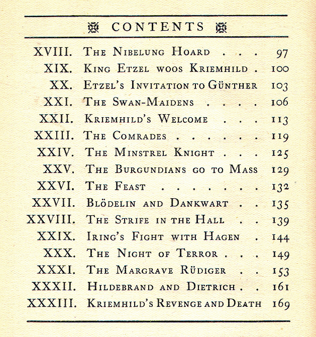 [Contents] from The Nibelungs by George Upton