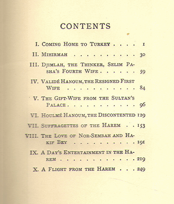 [Contents] from Haremlik by Demetra Vaka