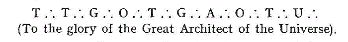 [British Motto] from Secret Societies  by Nesta Webster