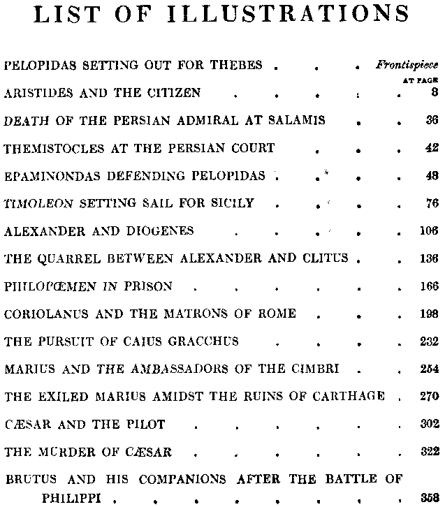 [Illustrations] from Plutarch's Lives by W. H. Weston