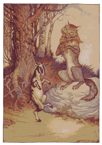 [Illustration] from Aesop for Children by Milo Winter