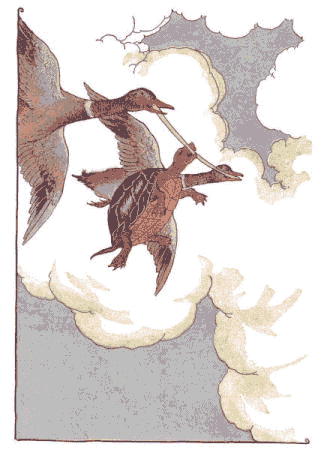 [Illustration] from Aesop for Children by Milo Winter