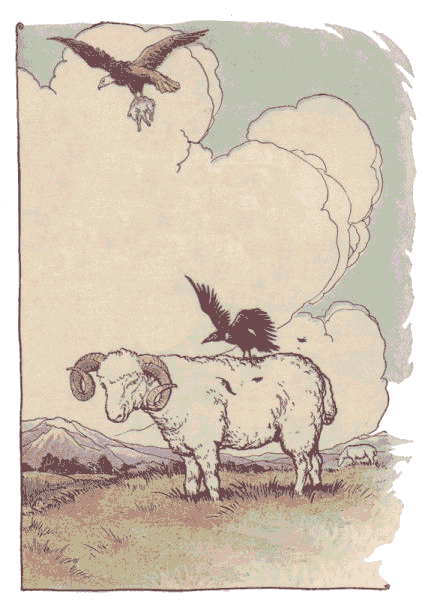 [Illustration] from Aesop for Children by Milo Winter