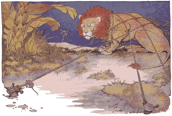 [Illustration] from Aesop for Children by Milo Winter