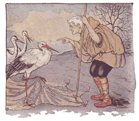 [Illustration] from Aesop for Children by Milo Winter