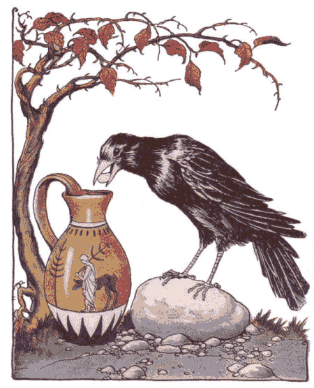 [Illustration] from Aesop for Children by Milo Winter