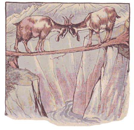 [Illustration] from Aesop for Children by Milo Winter