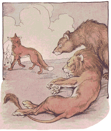 [Illustration] from Aesop for Children by Milo Winter