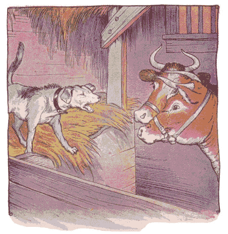 [Illustration] from Aesop for Children by Milo Winter