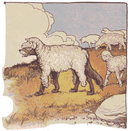 [Illustration] from Aesop for Children by Milo Winter