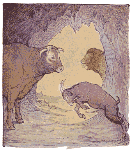 [Illustration] from Aesop for Children by Milo Winter