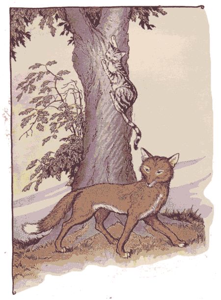 [Illustration] from Aesop for Children by Milo Winter