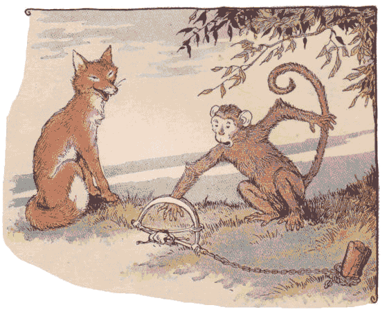 [Illustration] from Aesop for Children by Milo Winter