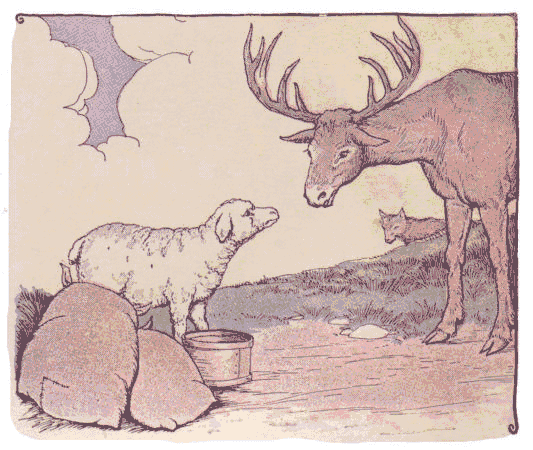 [Illustration] from Aesop for Children by Milo Winter