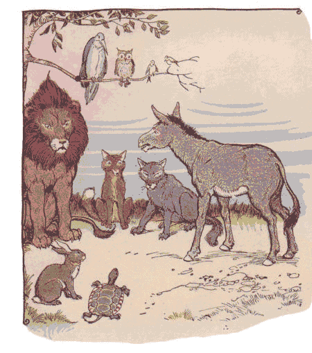 [Illustration] from Aesop for Children by Milo Winter