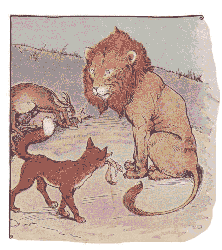 [Illustration] from Aesop for Children by Milo Winter