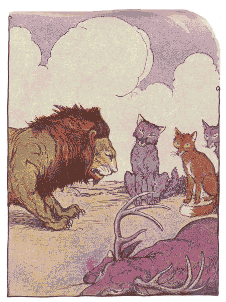 [Illustration] from Aesop for Children by Milo Winter