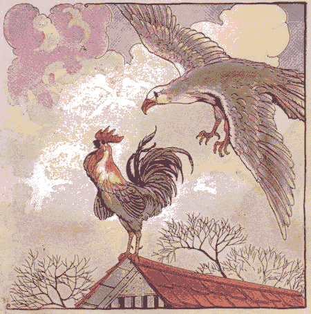 [Illustration] from Aesop for Children by Milo Winter