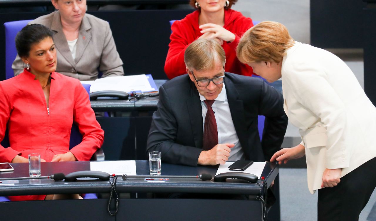 Image result for Wagenknecht + merkel