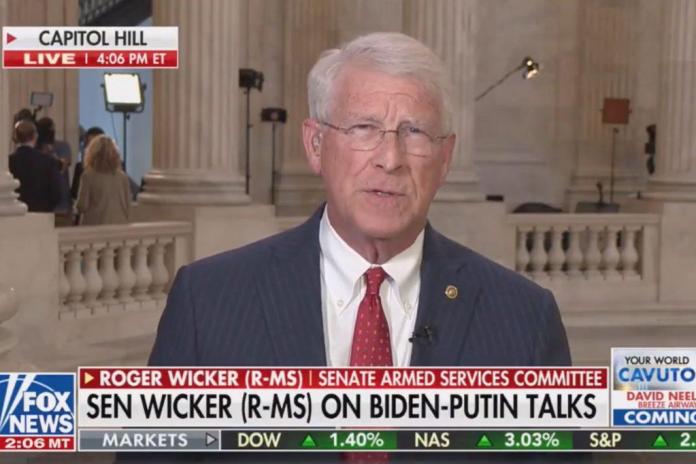 A screen cap of Roger Wicker on Fox News