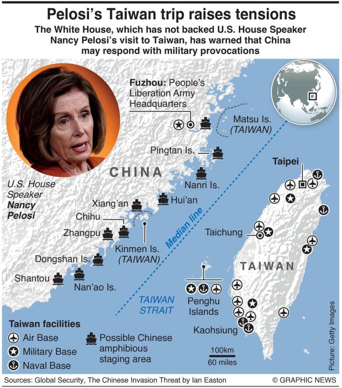 Pelosi's Taiwan Trip Raises U.S.-China Tensions