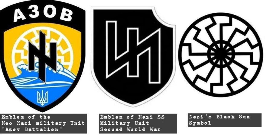 Azov Ukraine Nazi symbol