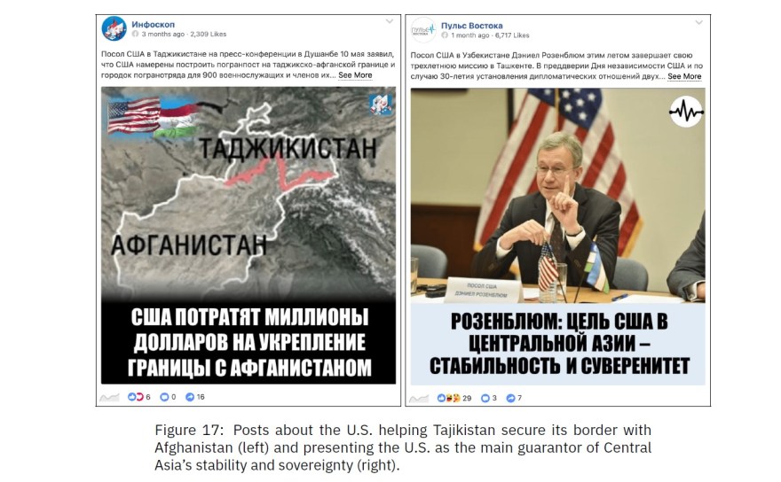 social media propaganda US Tajikistan