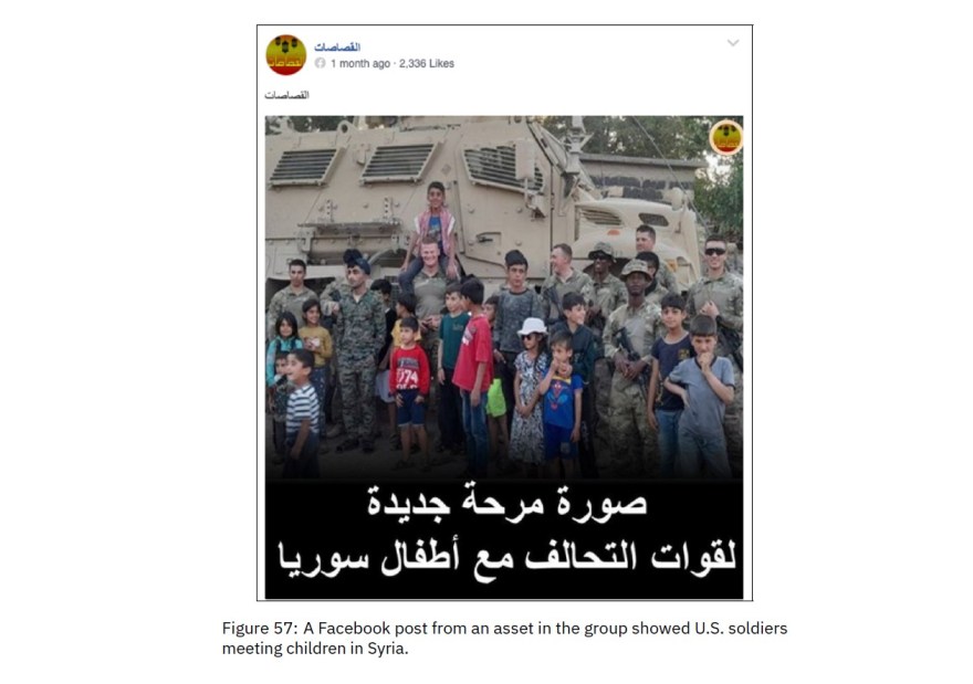social media propaganda US soldiers Syria