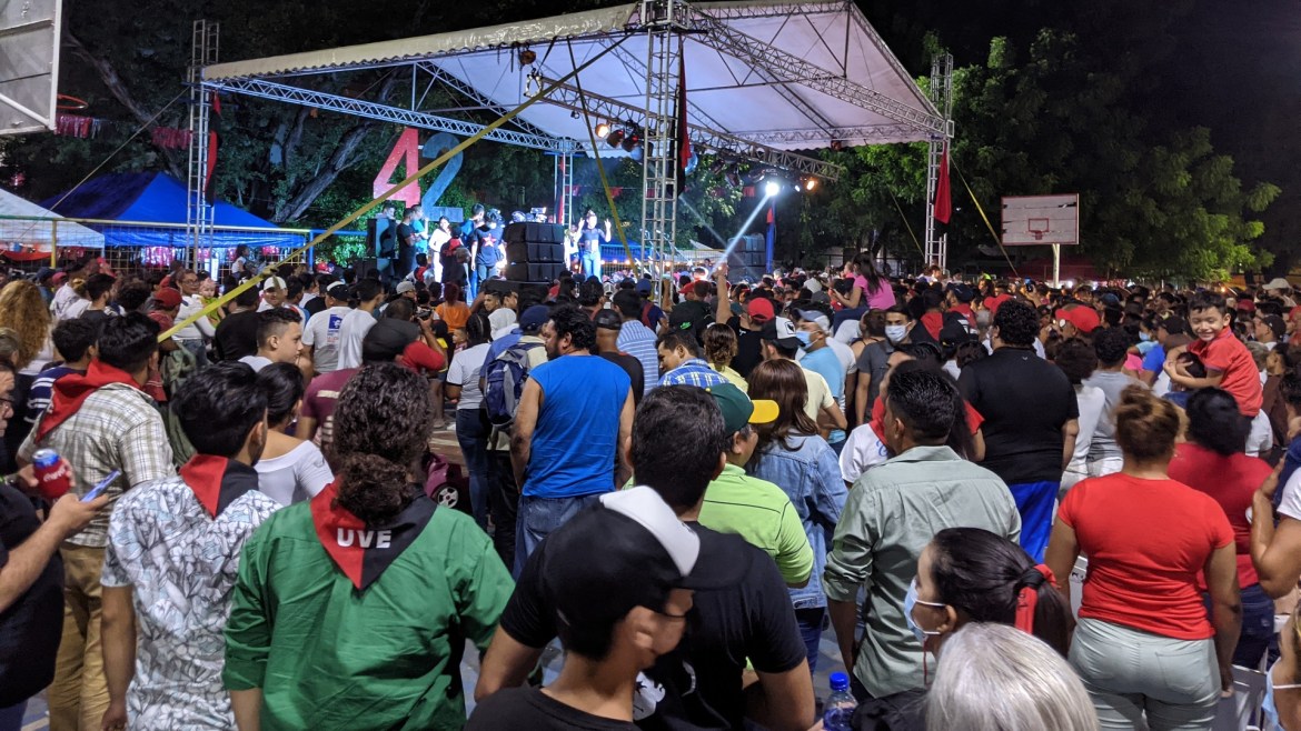 Sandinista revolution vigilia San Antonio 2021