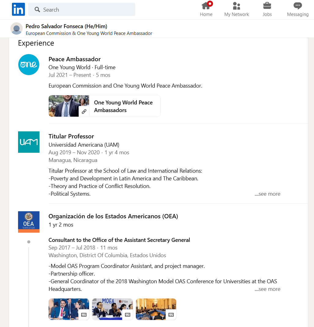 Pedro Salvador Fonseca Herrera LinkedIn 3