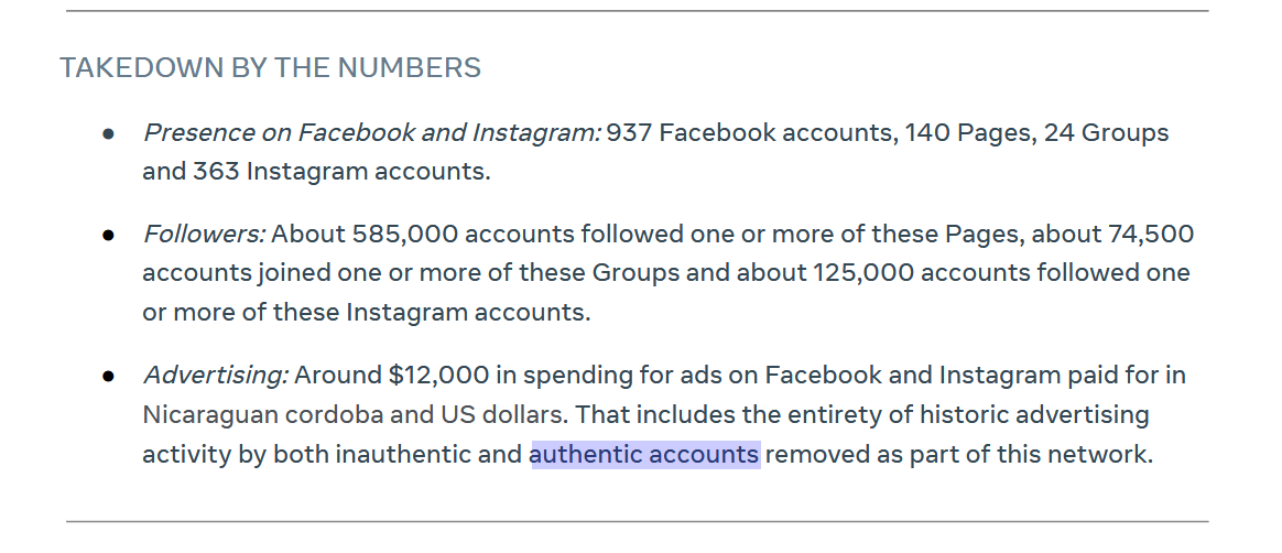facebook Nicaragua authentic accounts