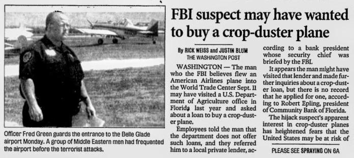 Steven War Ran: Crop-Dusting Arab Terrorists