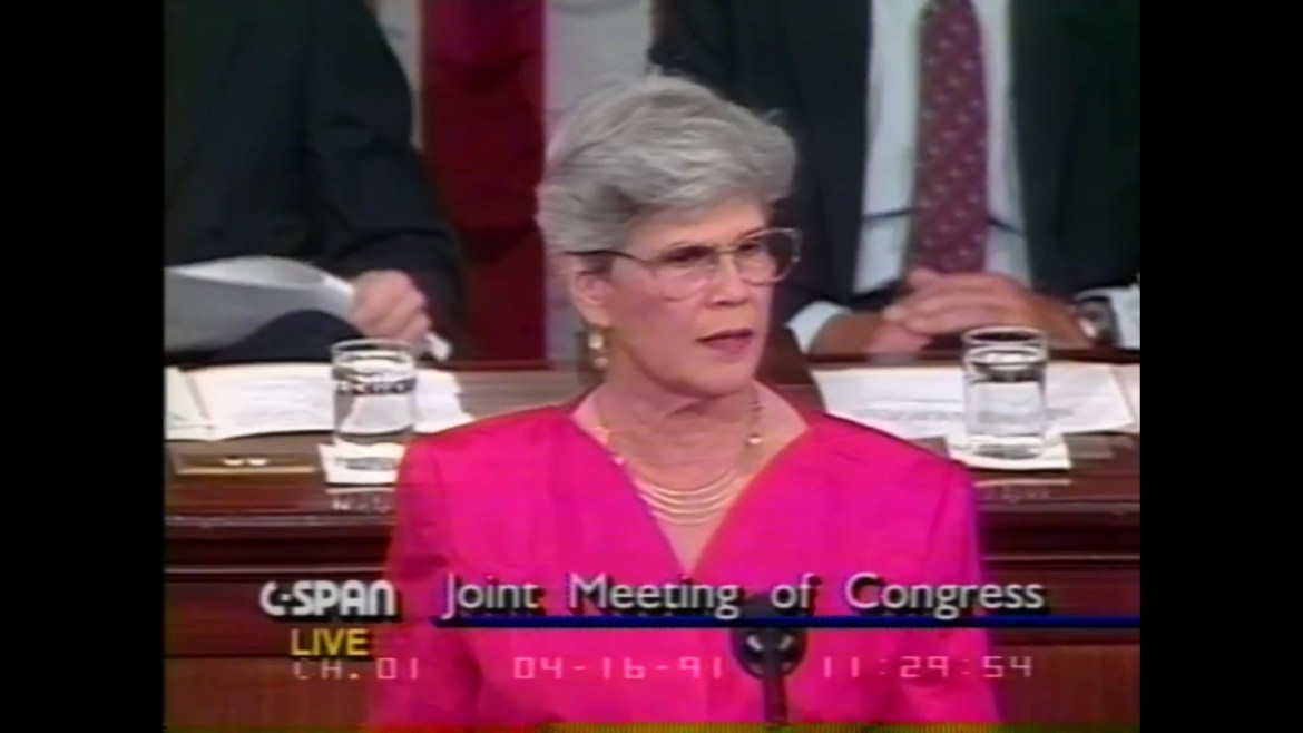 Nicaragua Violeta Barrios Chamorro US Congress 1991